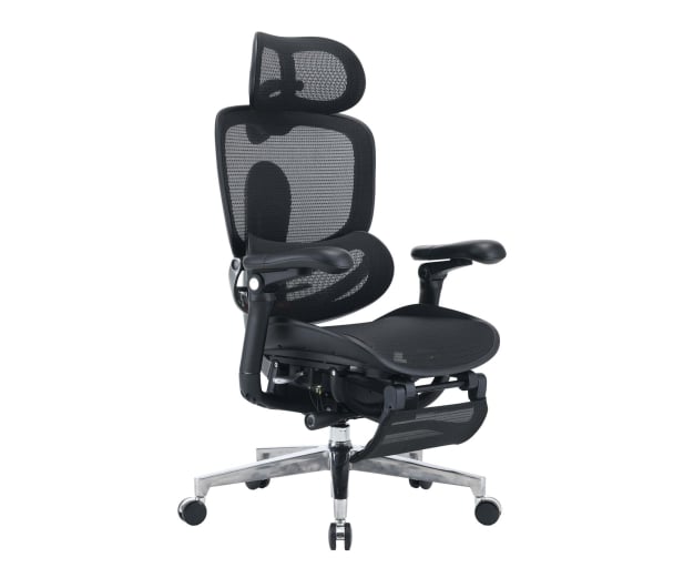 Sihoo DORO C500 V2 Ultra czarny z podnóżkiem - 1598804 - zdjęcie